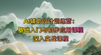 AI辅助设计训练营：基础入门与初步应用课程+深入实战课程