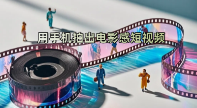 用手机拍出电影感短视频，零基础手机拍摄剪辑课