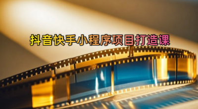 抖音快手小程序项目打造课
